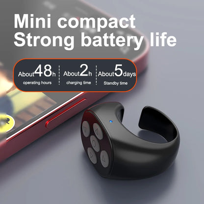 Wireless Bluetooth Mobile Selfie Lazy Artifac Tiktok Remote Control Ring Mobile Phone Bluetooth Controller T for Xiaomi Apple