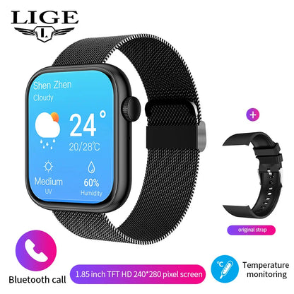 New Smart Watch 2025 Wireless Charging Smartwatch Bluetooth Calls Men Women Smartwatches Fitness Bracelet Custom Watch Face