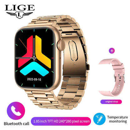 New Smart Watch 2025 Wireless Charging Smartwatch Bluetooth Calls Men Women Smartwatches Fitness Bracelet Custom Watch Face