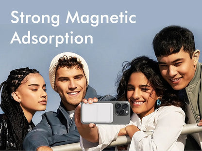 10,000Mah Magnetic Wireless Power Bank with LED Display | 22.5W Fast Charging Magsafe Battery Pack with Stand | Compatible with Iphone 17/16/15/14/13/12 Series | Portable Charger Foldable Lithium Ion Travel Essential Usb Type